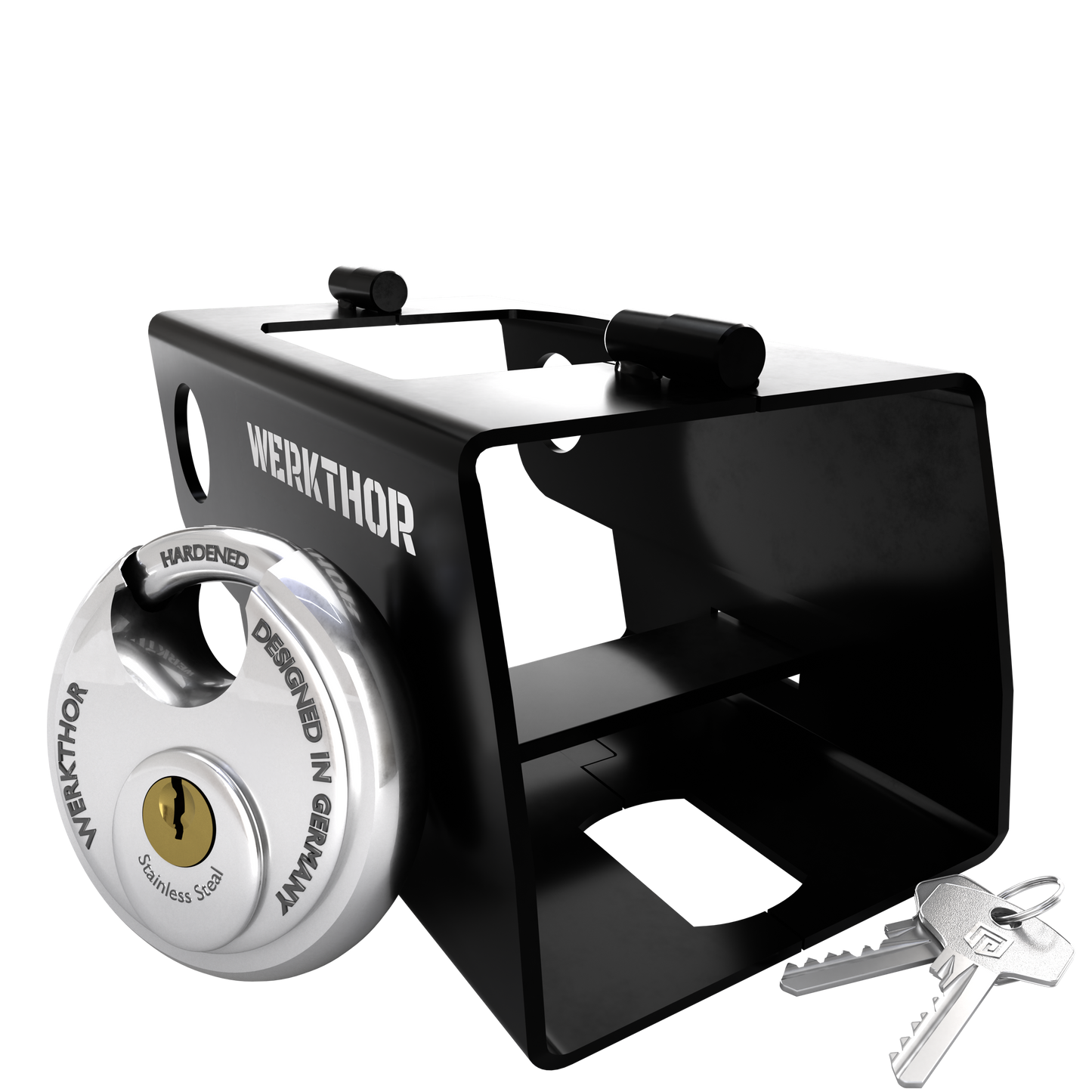 Anhängerschloss inkl. Zahlenschloss - Silber