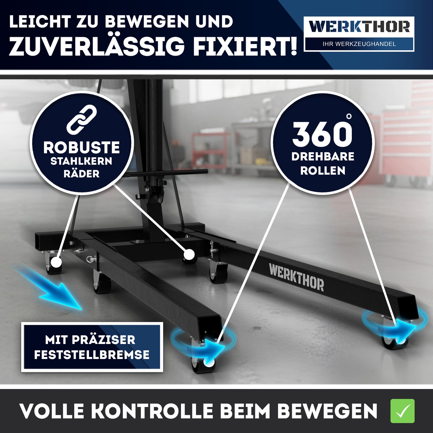 Werkstattkran – Motorkran hydraulisch für Motor Ausbau