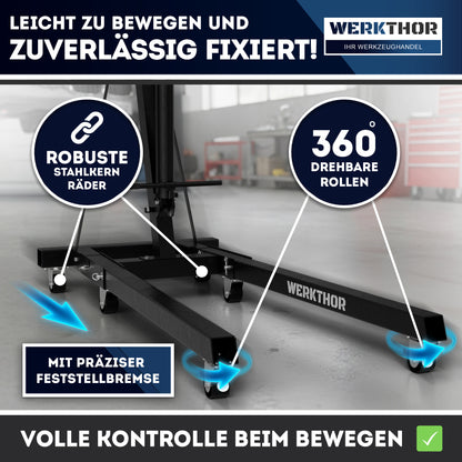 Werkstattkran – Motorkran hydraulisch für Motor Ausbau