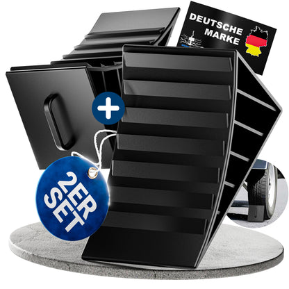 Unterlegkeile mit Griff [2er Set] - Unterlegkeile Anhänger bis 1600kg Achslast