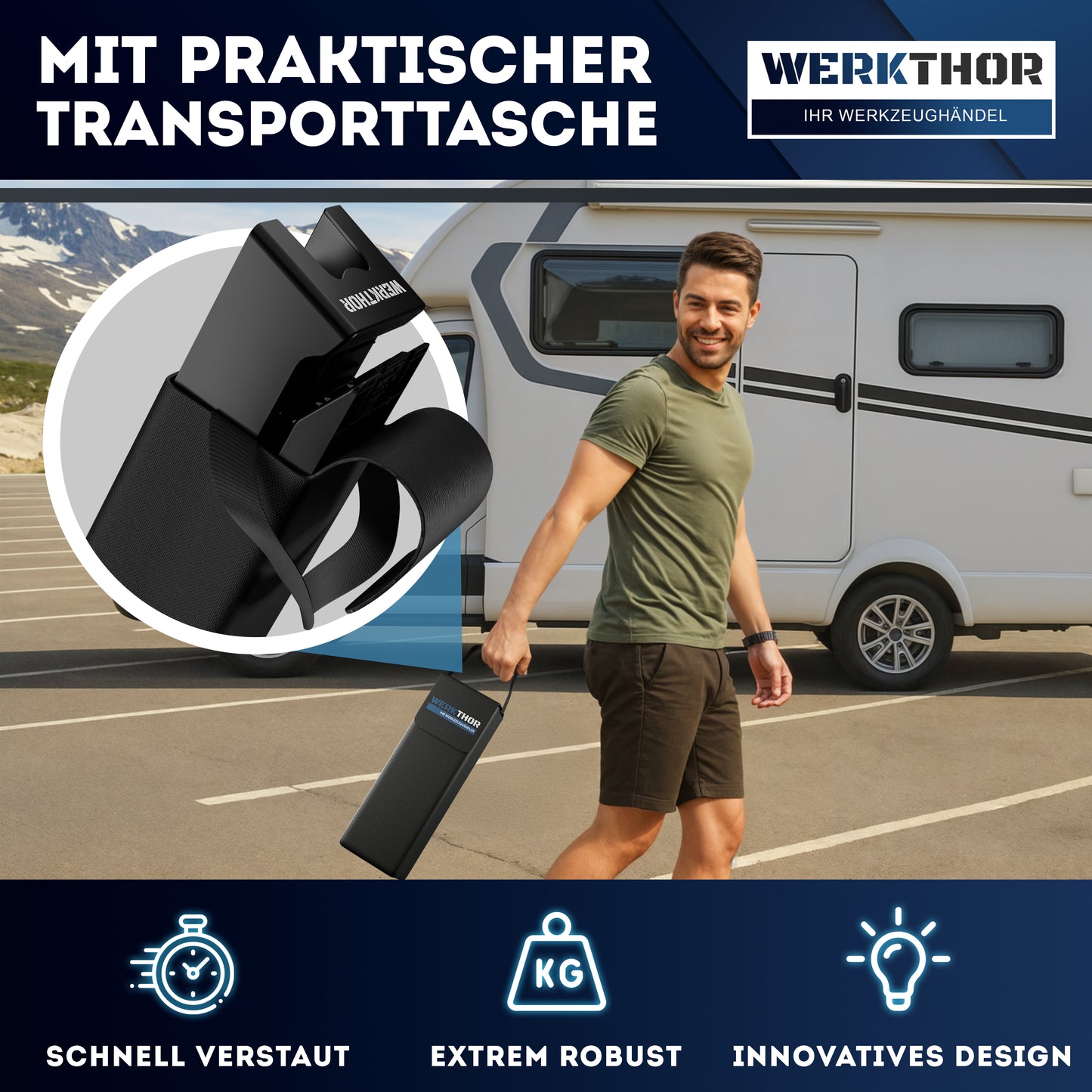 Auffahrkeile mit flachen Stufen bis [<5t] inkl. Transporttasche