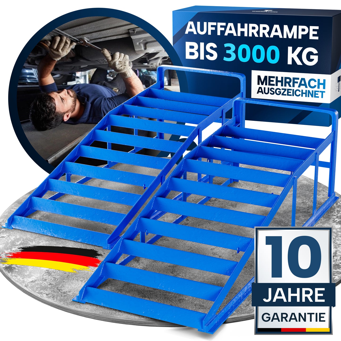 KFZ Rampe Metall [2er Set] - Auffahrrampen bis [<3t]