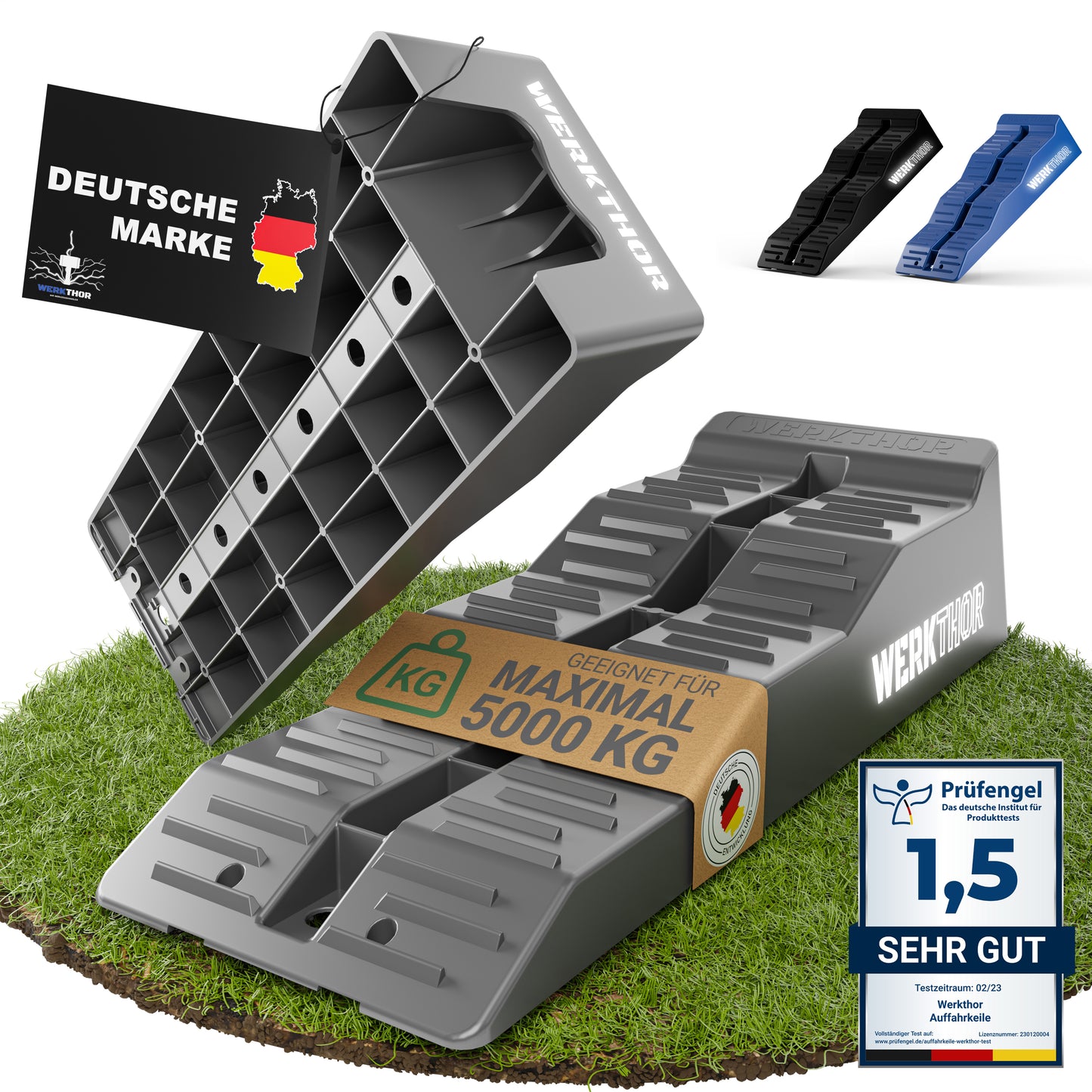 Auffahrkeile mit flachen Stufen bis [<5t]