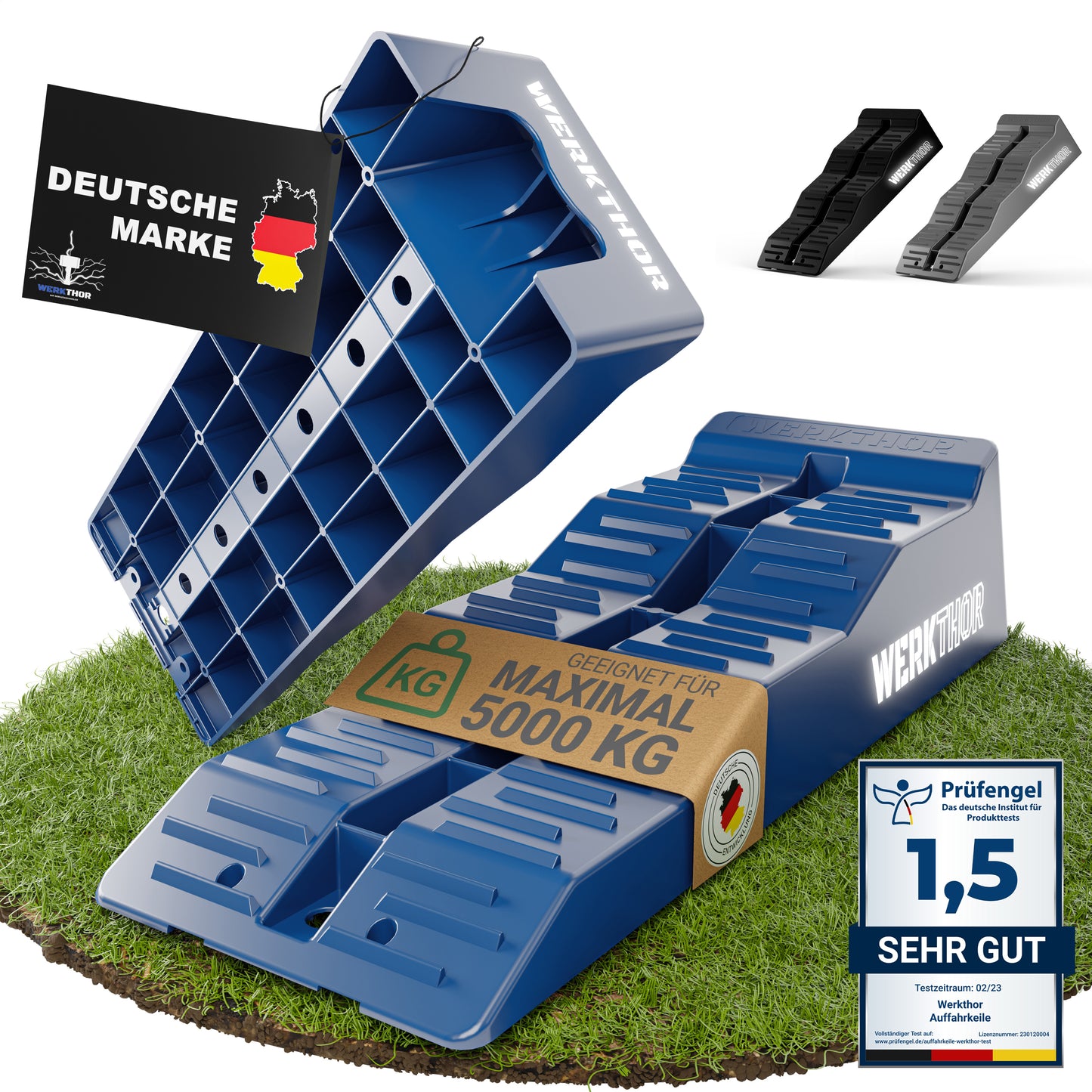 Auffahrkeile mit flachen Stufen bis [<5t]