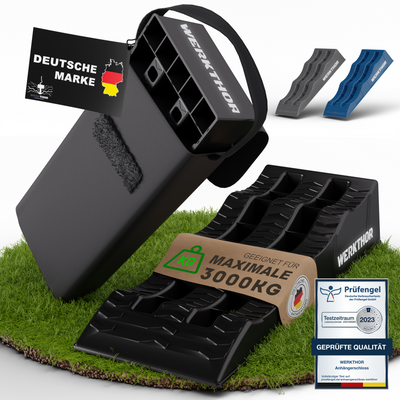 Auffahrkeile mit runden Stufen bis [<3t] inkl. Transporttasche