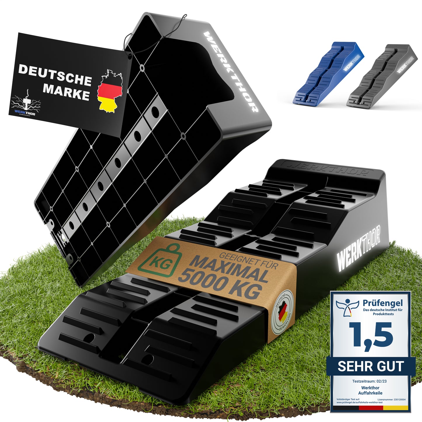 Auffahrkeile mit flachen Stufen bis [<5t]