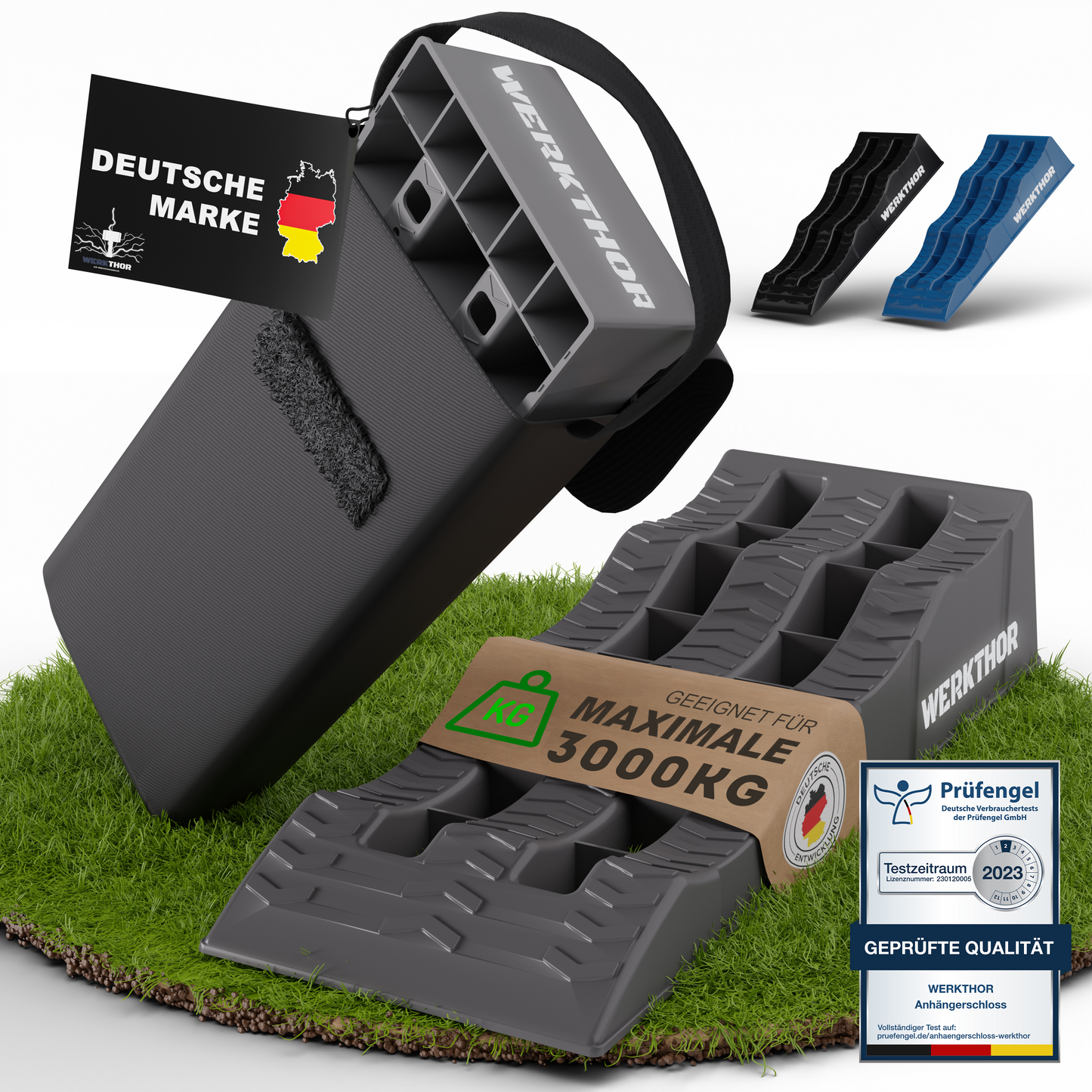 Auffahrkeile mit runden Stufen bis [<3t] inkl. Transporttasche