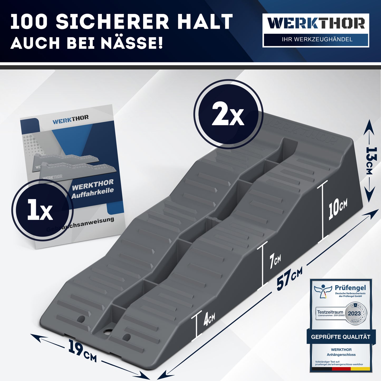 Auffahrkeile mit flachen Stufen bis [<5t] inkl. Transporttasche