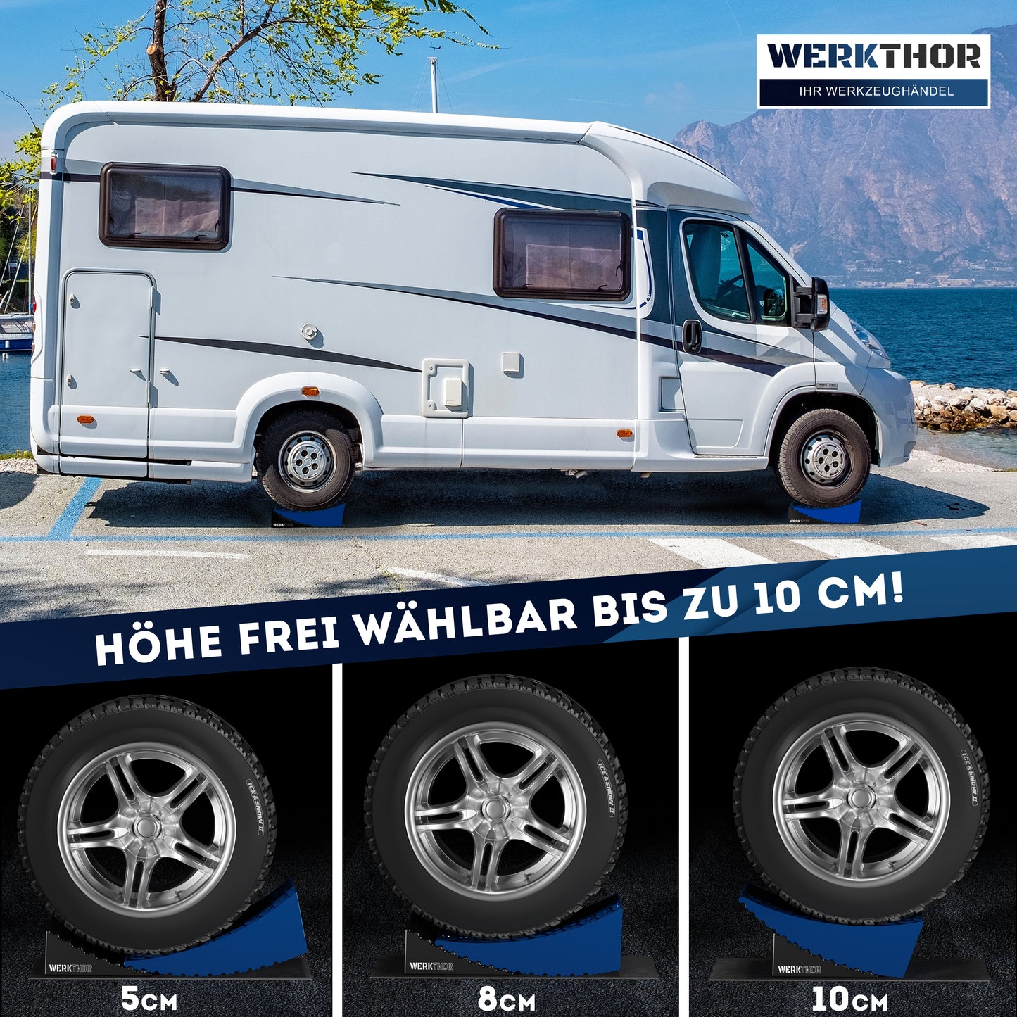 Stufenlose Auffahrkeile bis [<13,5t] inkl. Transporttasche