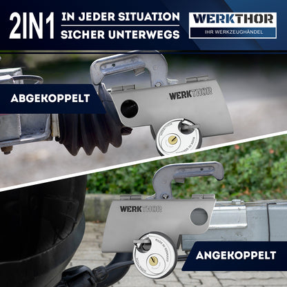 Anhängerschloss inkl. Schlüsselschloss - Silber