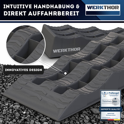 Auffahrkeile mit runden Stufen bis [<3t] inkl. Transporttasche