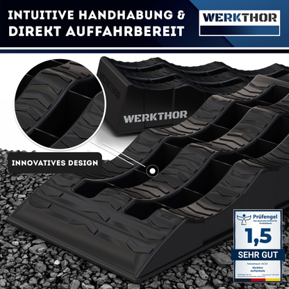 Auffahrkeile mit runden Stufen bis [<3t] inkl. Transporttasche
