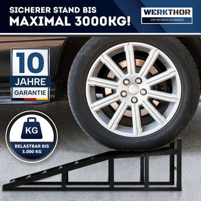 KFZ Rampe Metall [2er Set] - Auffahrrampen bis [<3t]