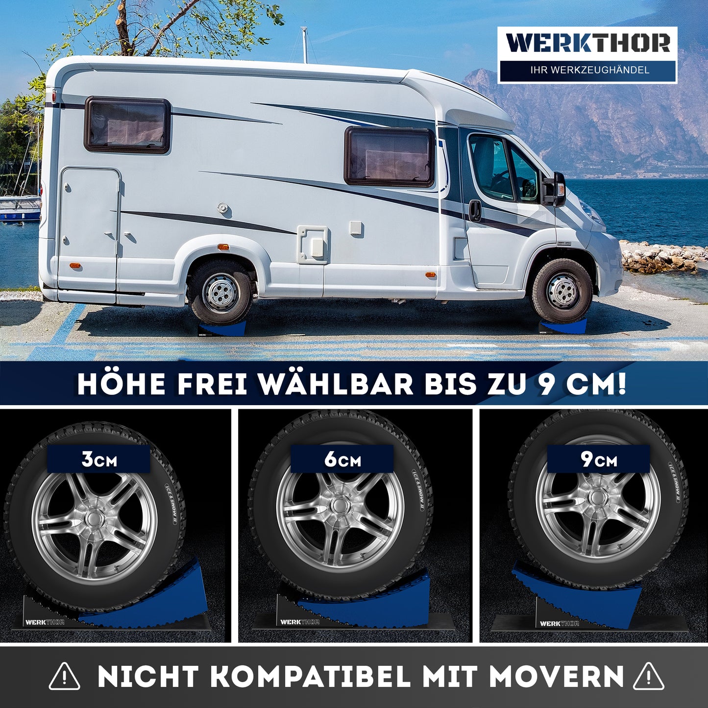Stufenlose Auffahrkeile bis [<13,5t] inkl. Transporttasche
