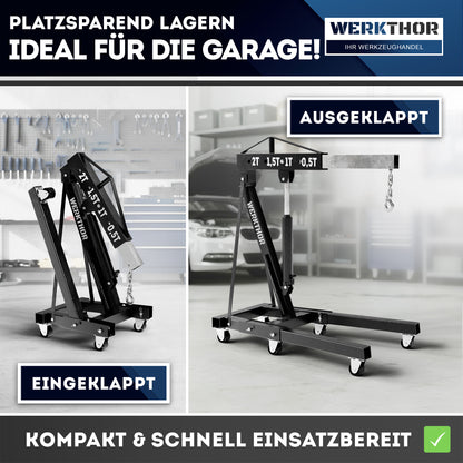 Werkstattkran – Motorkran hydraulisch für Motor Ausbau