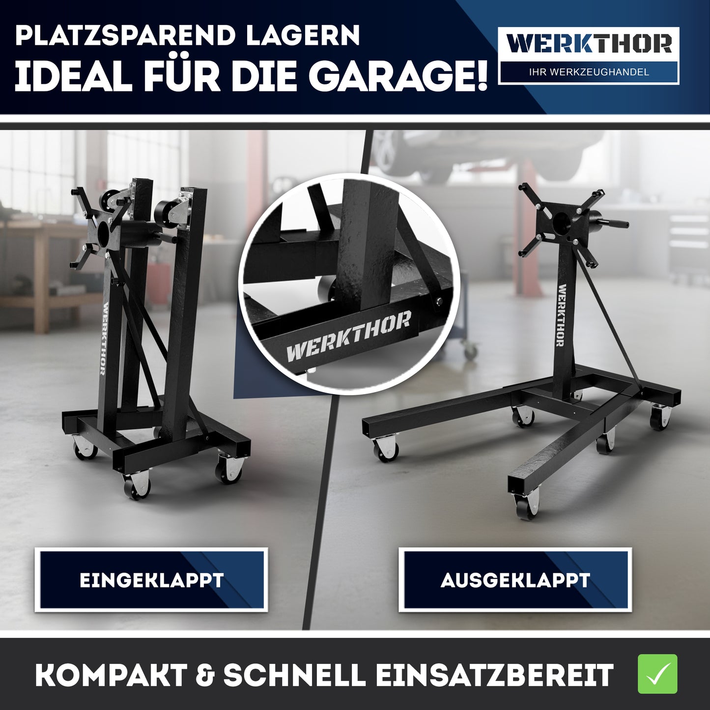 Motorständer kfz massiv für Motoren Instandsetzung