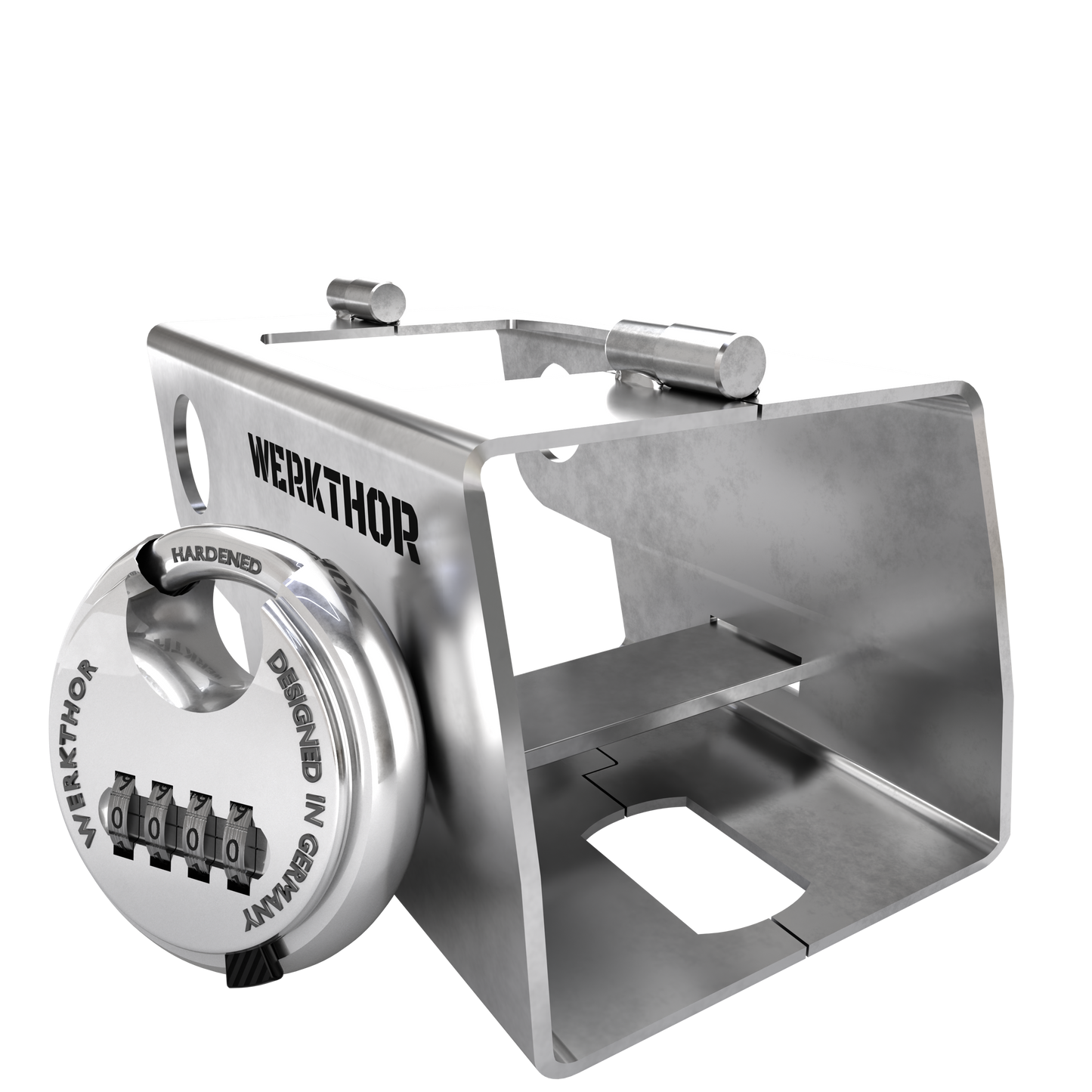 Anhängerschloss inkl. Schlüsselschloss - Schwarz