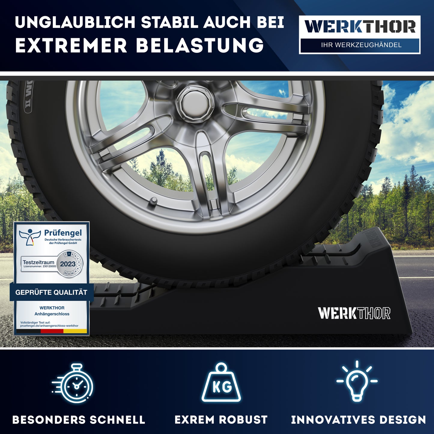 Auffahrkeile mit flachen Stufen bis [<5t] inkl. Transporttasche