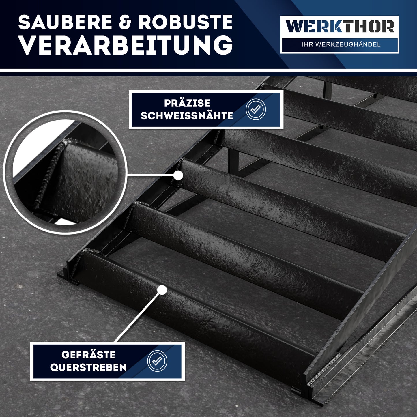 KFZ Rampe Metall [2er Set] - Auffahrrampen bis [<3t]