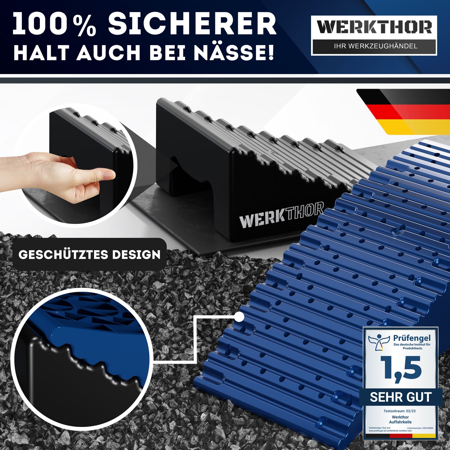 Stufenlose Auffahrkeile bis [<13,5t] inkl. Transporttasche