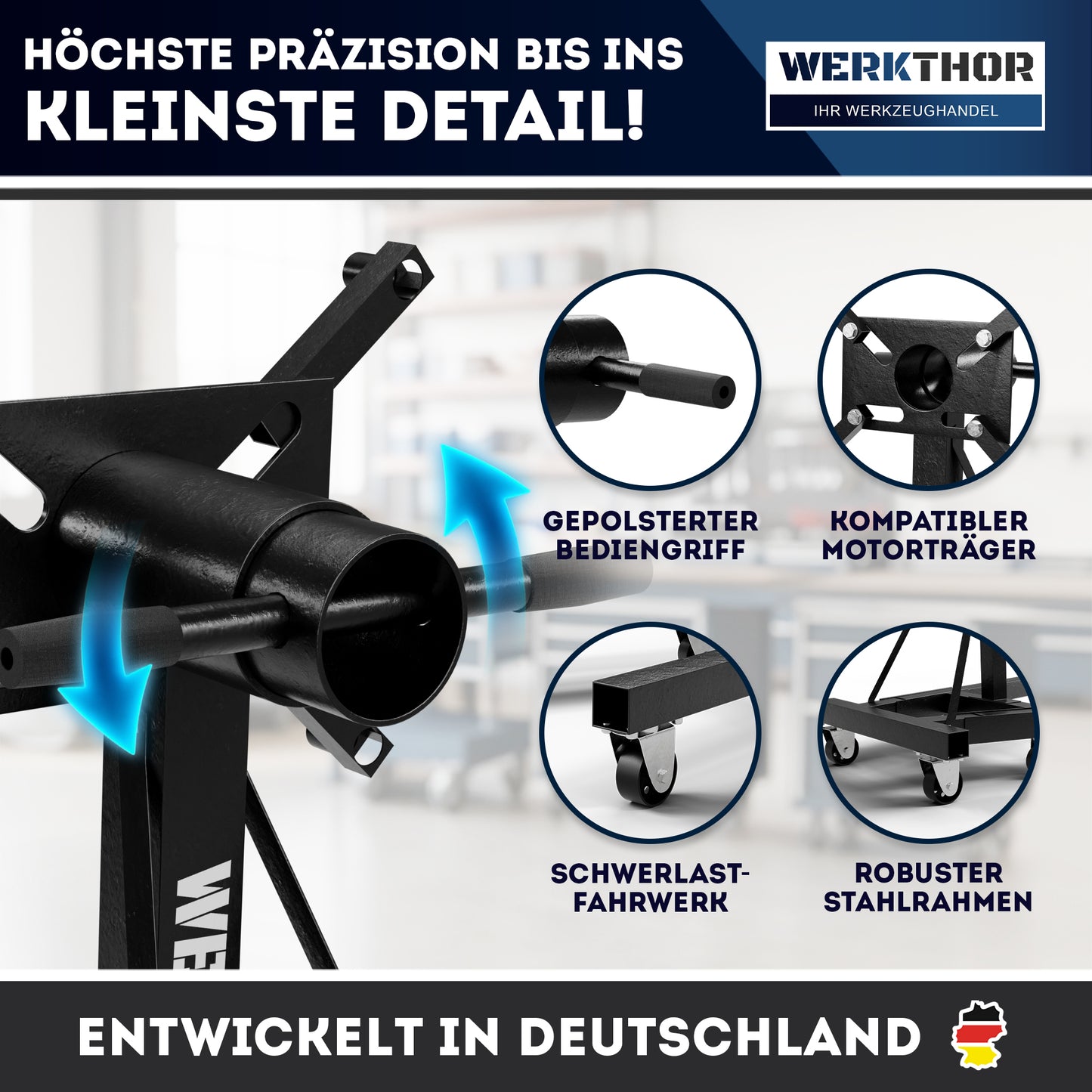 Motorständer kfz massiv für Motoren Instandsetzung