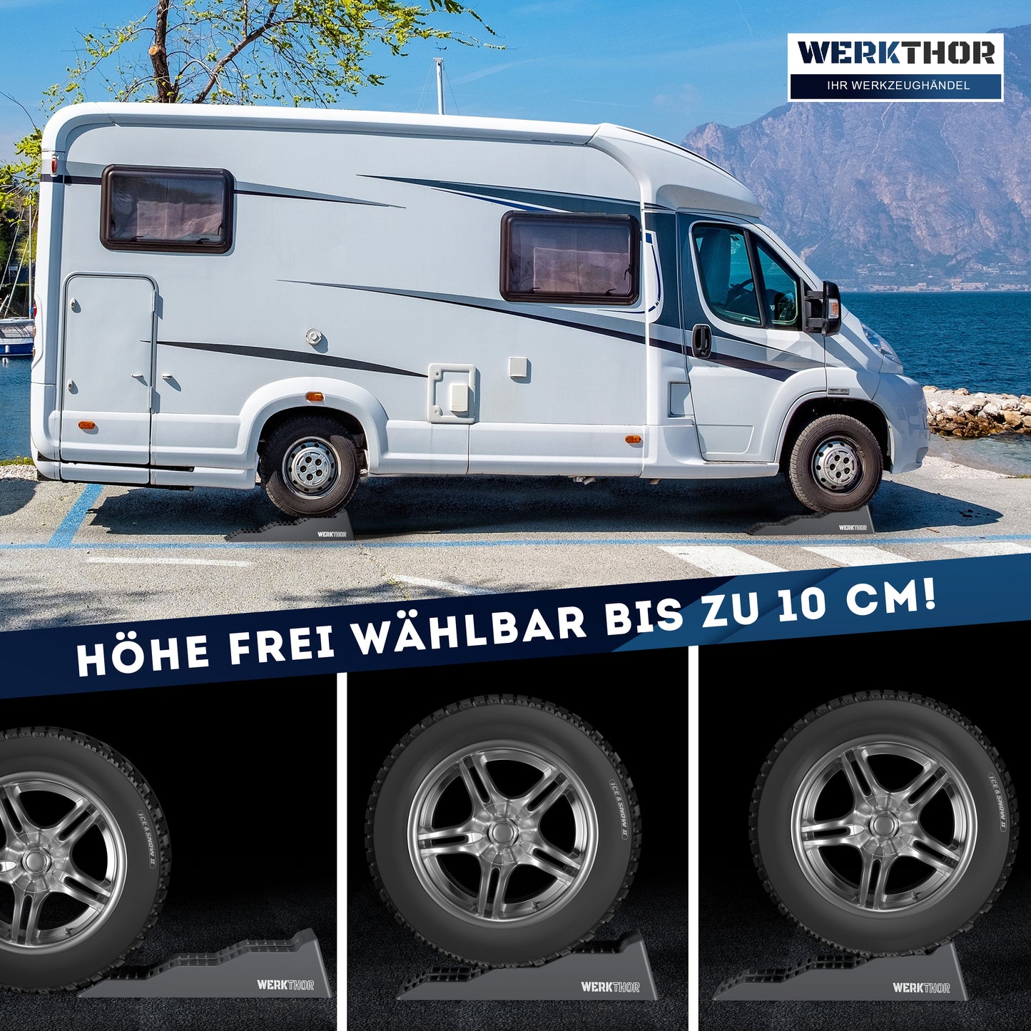 Auffahrkeile mit flachen Stufen bis [<5t] inkl. Transporttasche