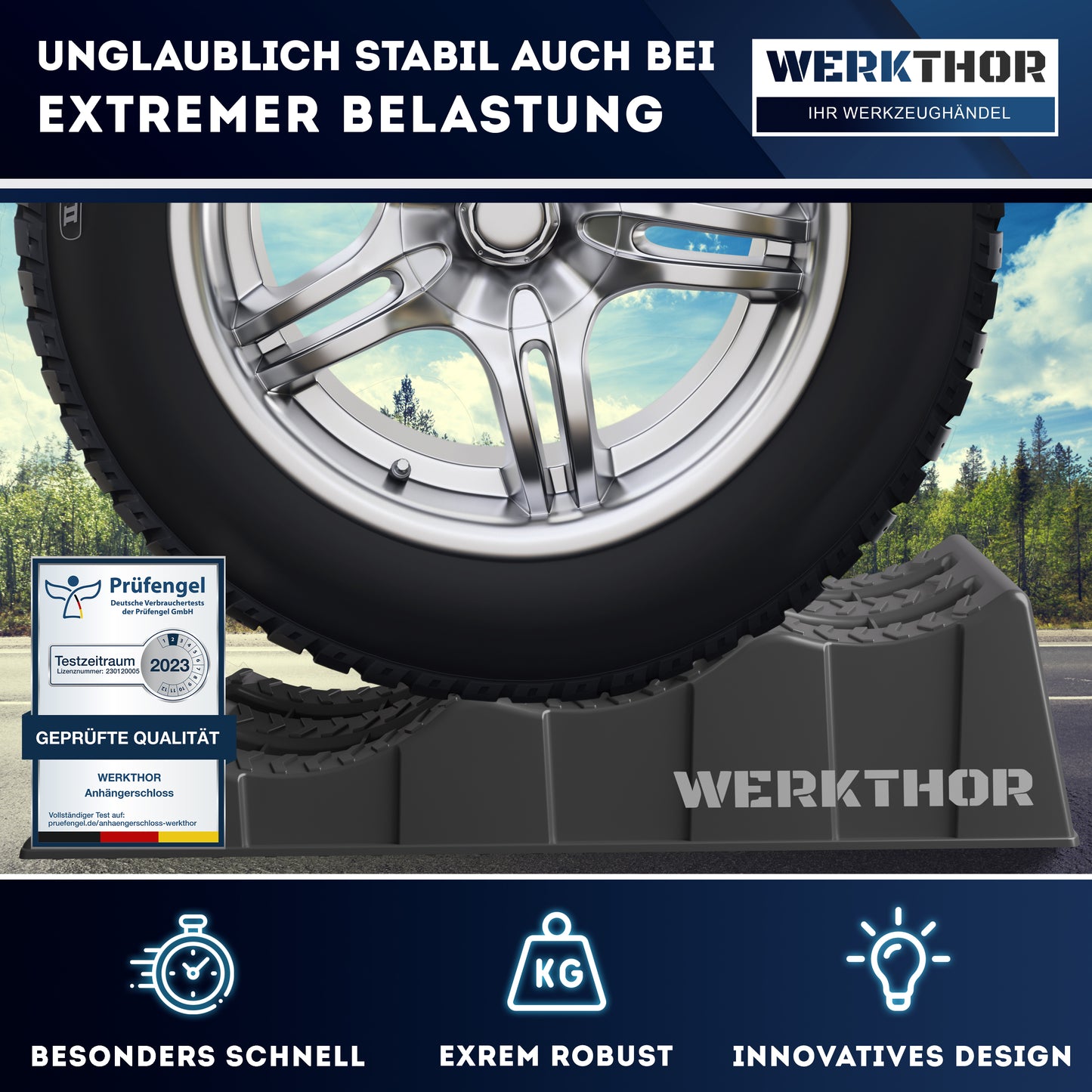 Auffahrkeile mit runden Stufen bis [<3t] inkl. Transporttasche