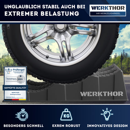 Auffahrkeile mit runden Stufen bis [<3t] inkl. Transporttasche