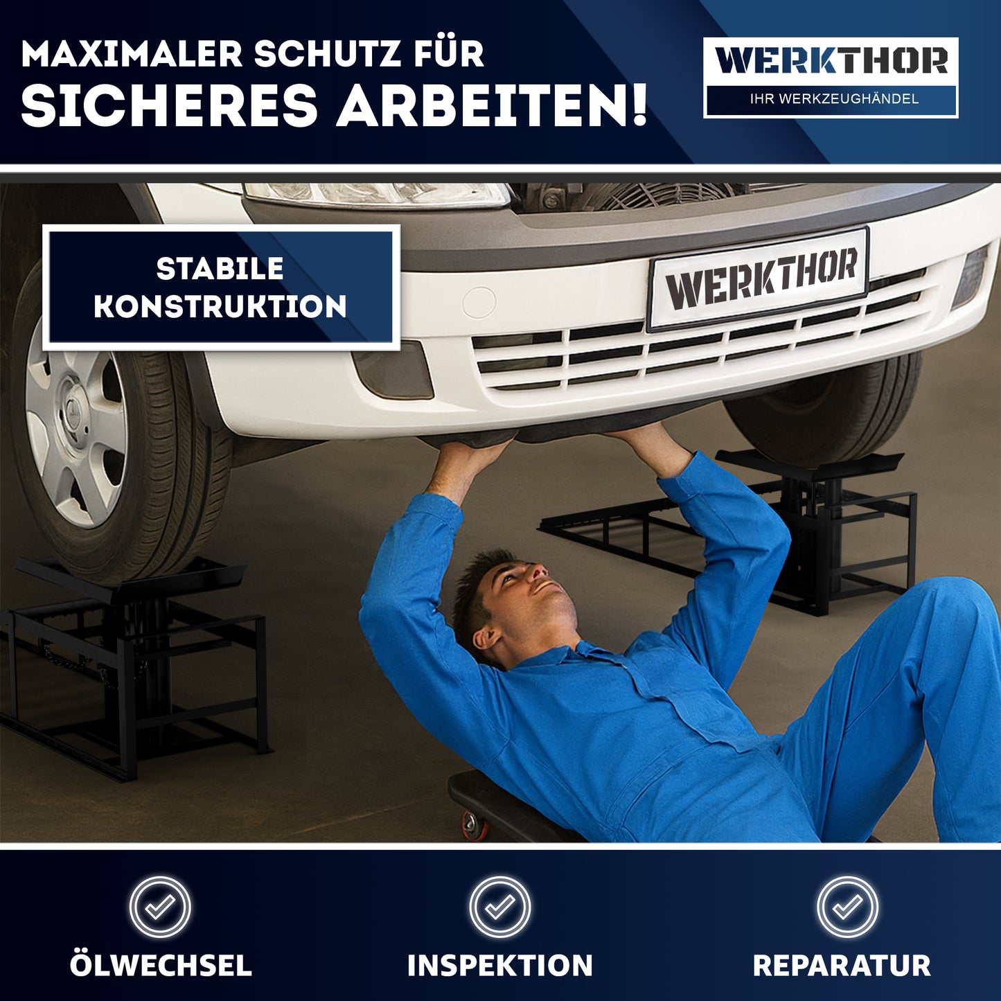 Hydraulische Auffahrrampe bis 4T [2er Set]