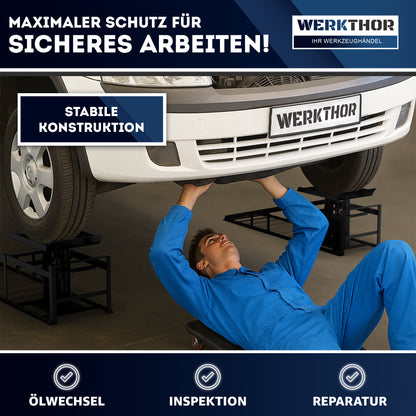 Hydraulische Auffahrrampe bis 4T [2er Set]