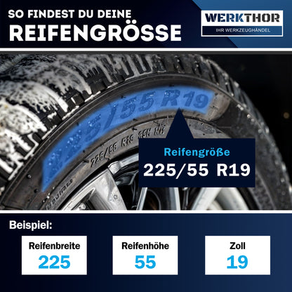 Catene da neve omologate [set da 2] con borsa - certificate EN 16662-1