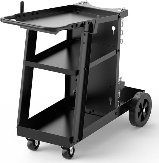 Schweißwagen 80 kg Tragkraft - Schweißtisch mit 3 Ebenen