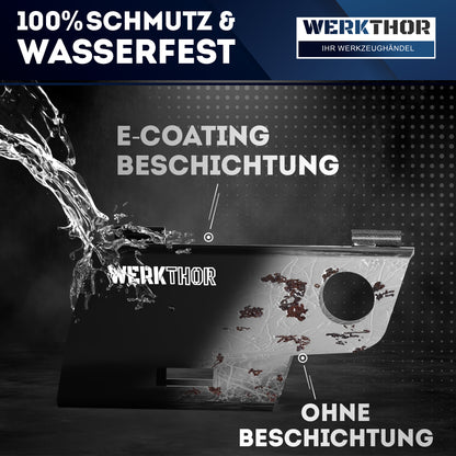 Anhängerschloss inkl. Schlüsselschloss - Schwarz