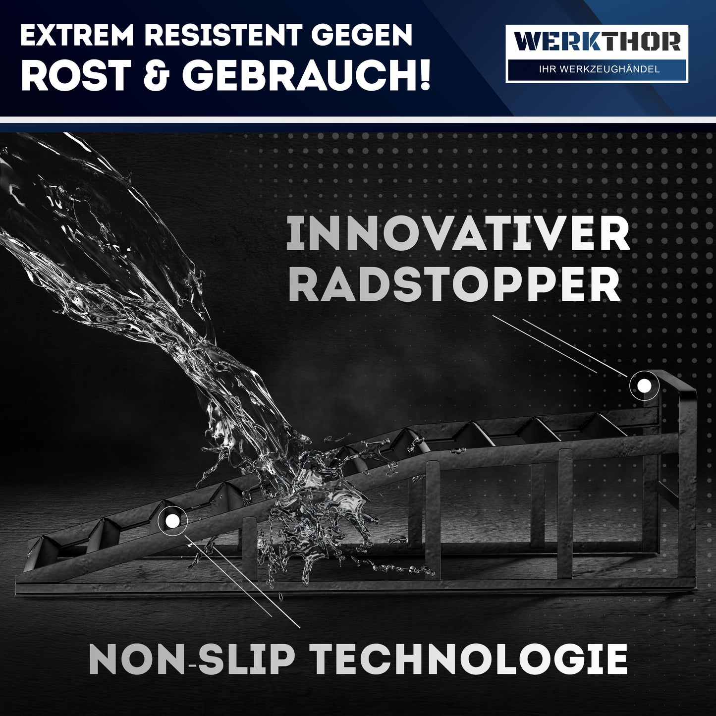 KFZ Rampe Metall [2er Set] - Auffahrrampen bis [<3t]