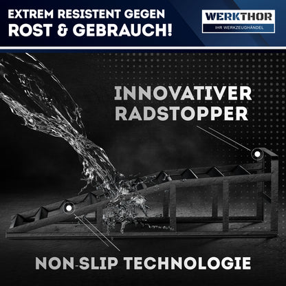 KFZ Rampe Metall [2er Set] - Auffahrrampen bis [<3t]