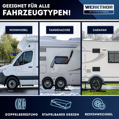 Auffahrkeile mit runden Stufen bis [<3t] inkl. Transporttasche