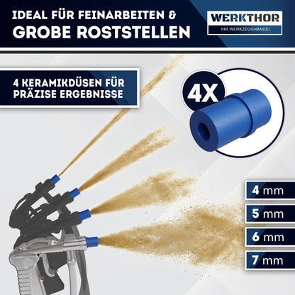 Sandstrahlkabine 90 Liter - für Holz & Metall