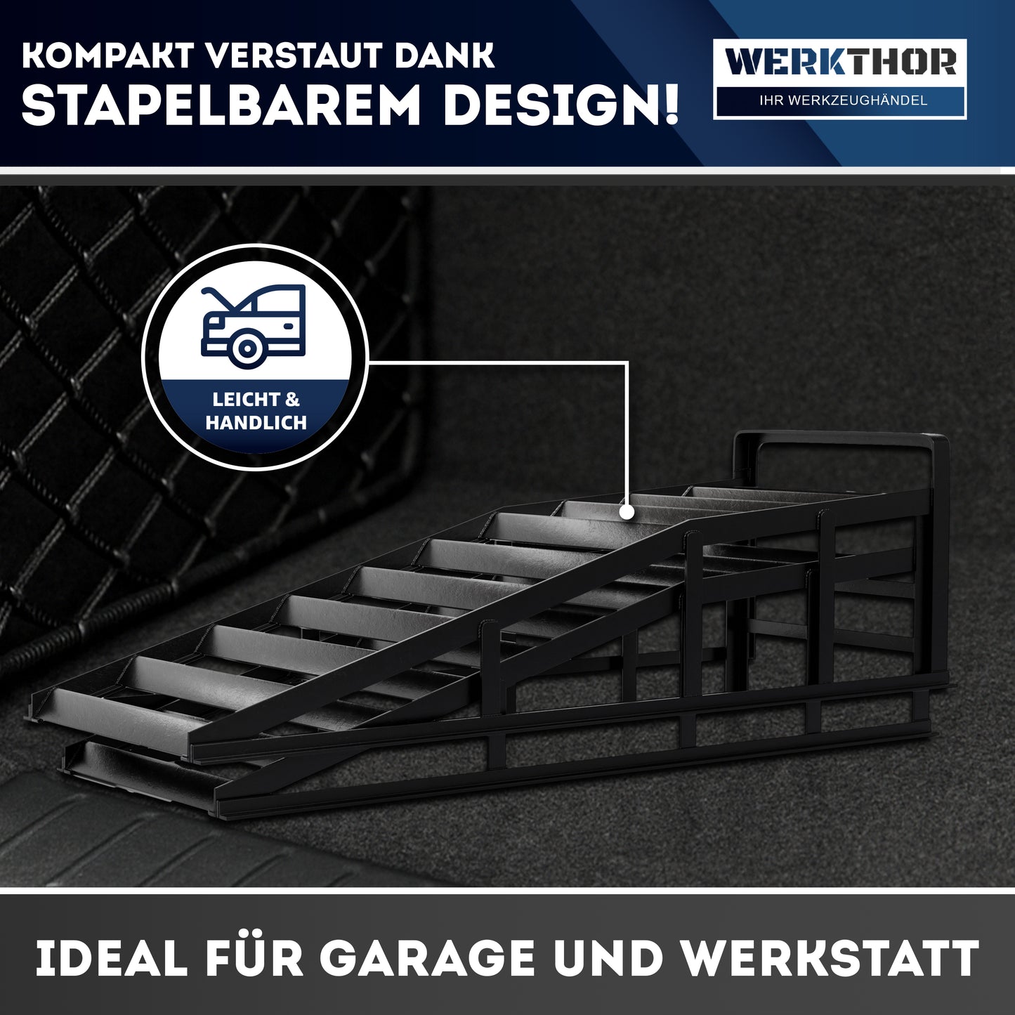 KFZ Rampe Metall [2er Set] - Auffahrrampen bis [<3t]