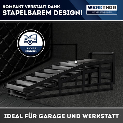 KFZ Rampe Metall [2er Set] - Auffahrrampen bis [<3t]