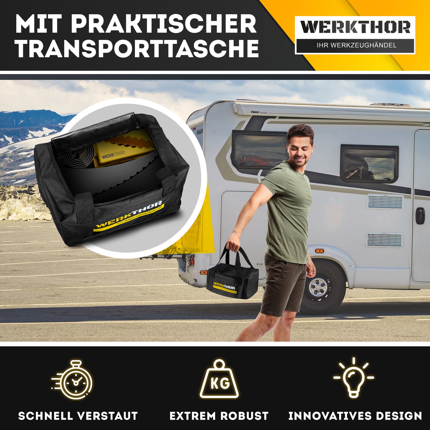 Rampes à variation continue jusqu'à [<13,5t], sac de transport inclus