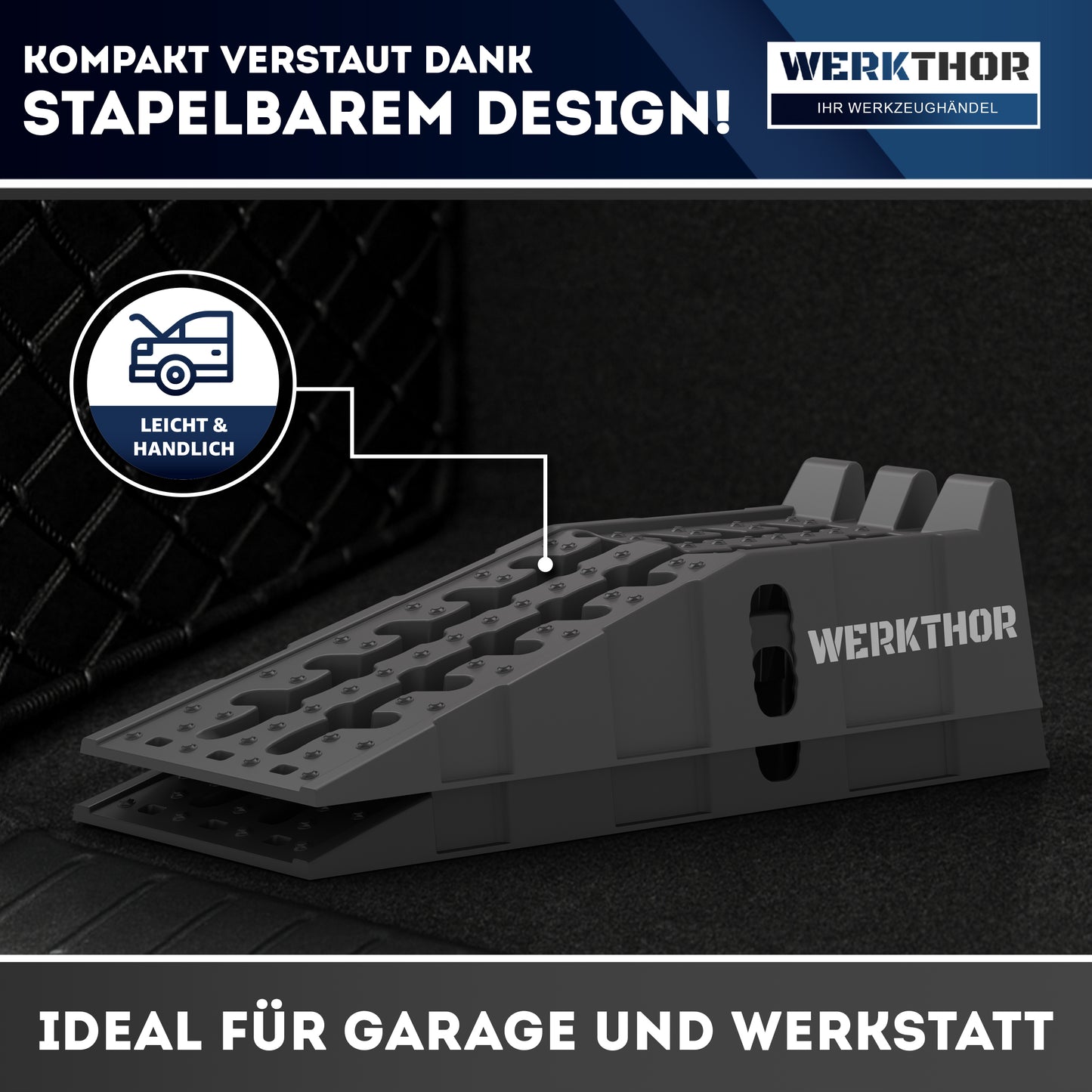 KFZ Rampe [2er Set] - Auffahrrampen für maximalen Halt bis [<5t]