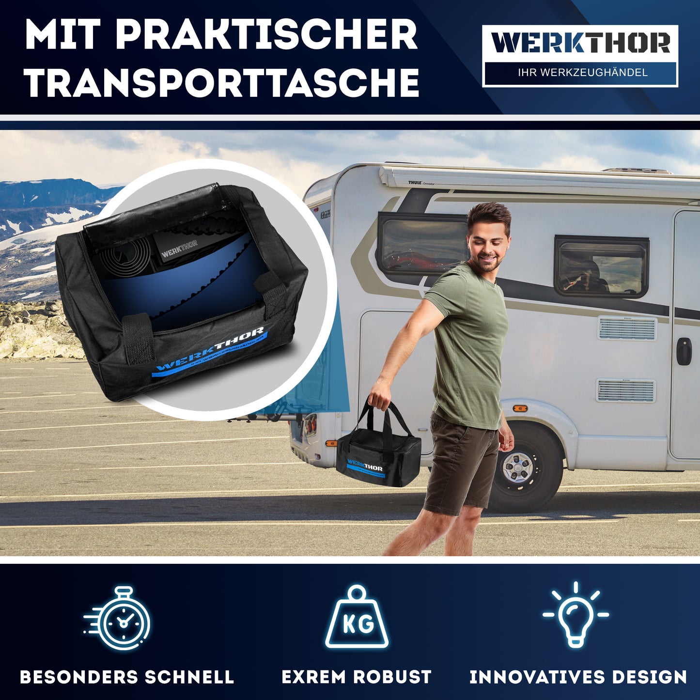 Stufenlose Auffahrkeile bis [<13,5t] inkl. Transporttasche