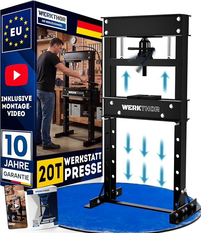 Hydraulische Presse bis 20 Tonnen - Werkstattpresse