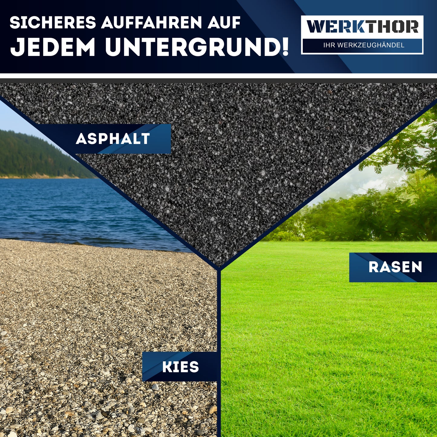 KFZ Rampe Metall [2er Set] - Auffahrrampen bis [<3t]