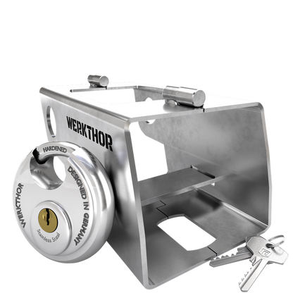 Anhängerschloss inkl. Zahlenschloss - Silber